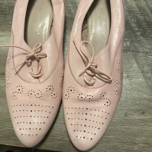 Johnston & Murphy Pink Leather Oxford Shoes Size 9.5